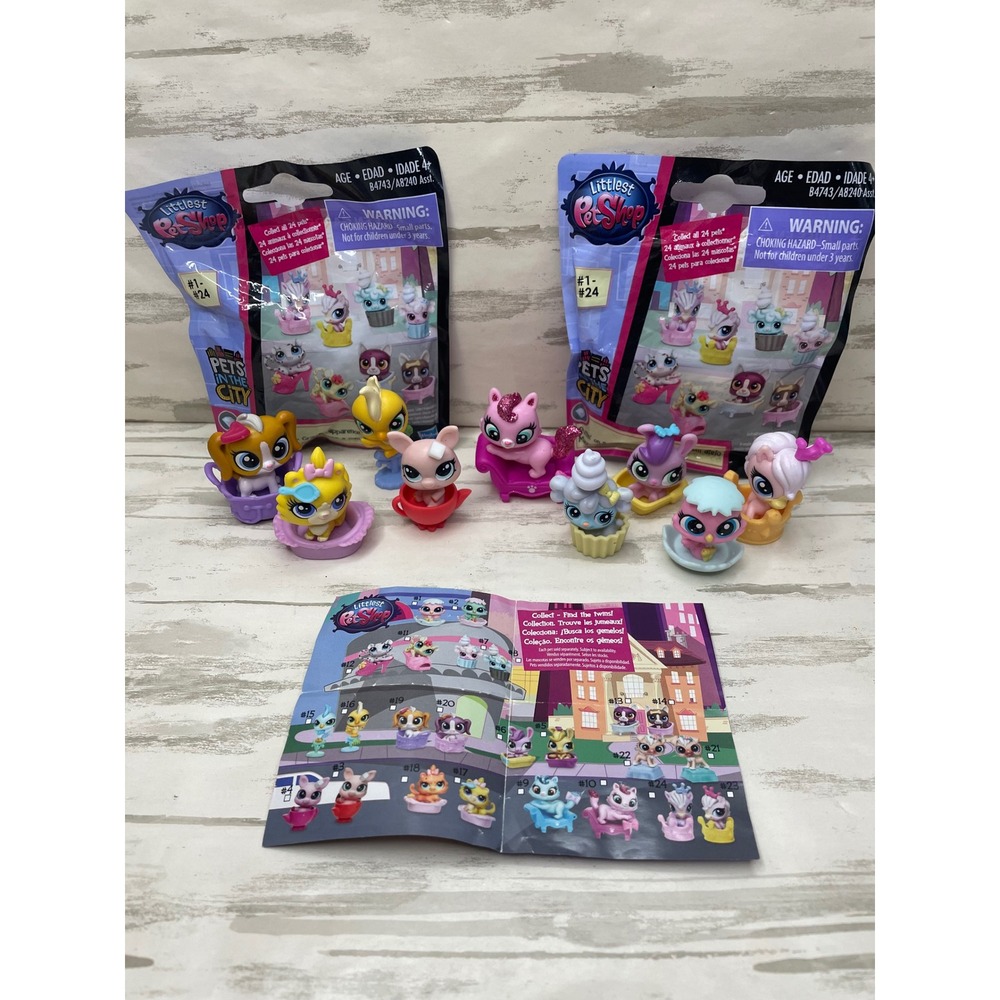 Littlest Pet Shop Pets in the City Blind Bag Surprise Toy Figures Lot